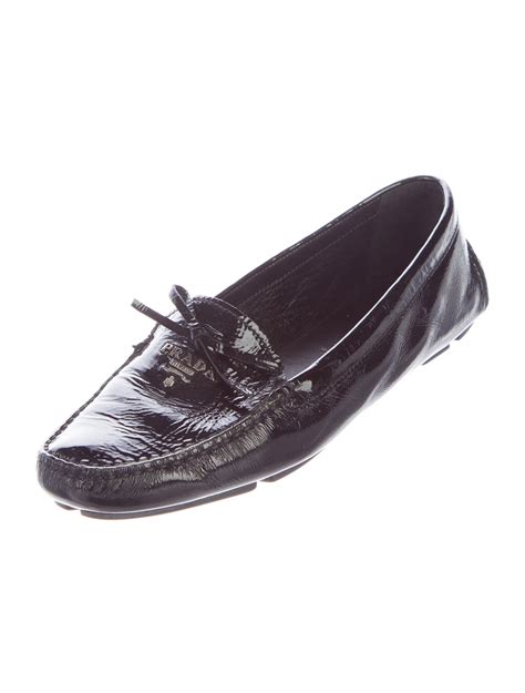 prada driver loafers womens|Prada patent leather driving loafers.